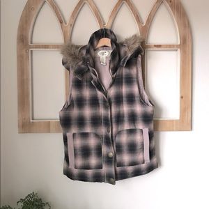 Plaid Flannel Vest